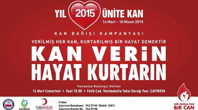 “1 Ayda 2015 Ünite Kan Kampanyası”