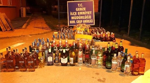 1380 şişe sahte içki ele geçirildi!