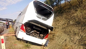 Gebze'de Otobüs Devrildi 1 Ölü 30 Yaralı