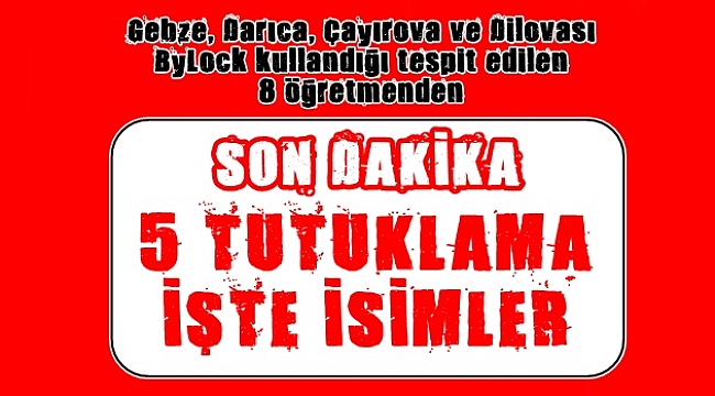 5 Tutuklama