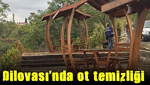 Dilovası’nda otlar temizleniyor