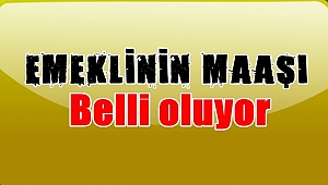 Emeklinin maaşı belli oluyor