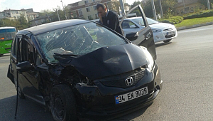 Eskihisar Sapağı'nda Trafik Kazası