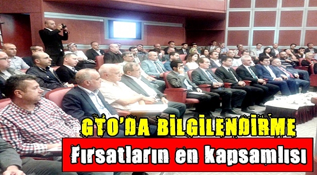 GTO'da Bilgilendirme