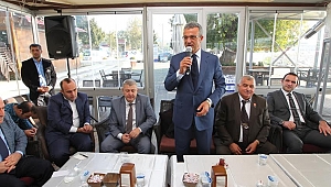 Köşker muhtarları ağırladı