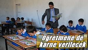 Öğretmene karne verilecek