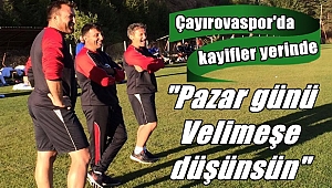 Pazar günü Velimeşe düşünsün