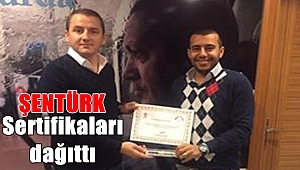 Şentürk sertifikaları dağıttı