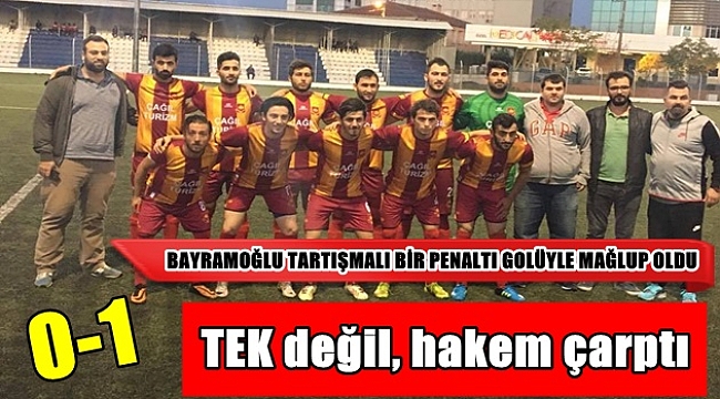 TEK değil hakem çarptı