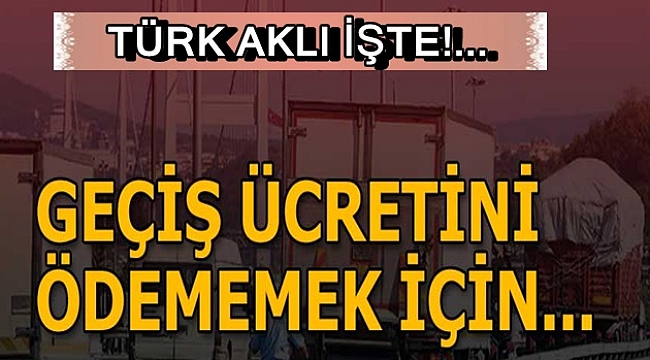 Türk aklı köprüye karşı!