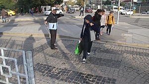  Zabıtayla okul yolları daha güvenli