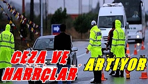 Ceza ve harçlar % 3.83 artacak.