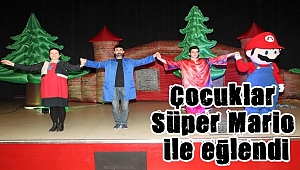 Çocuklar Süper Mario ile eğlendi