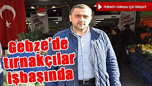 Gebze'de tırnakçılar işbaşında