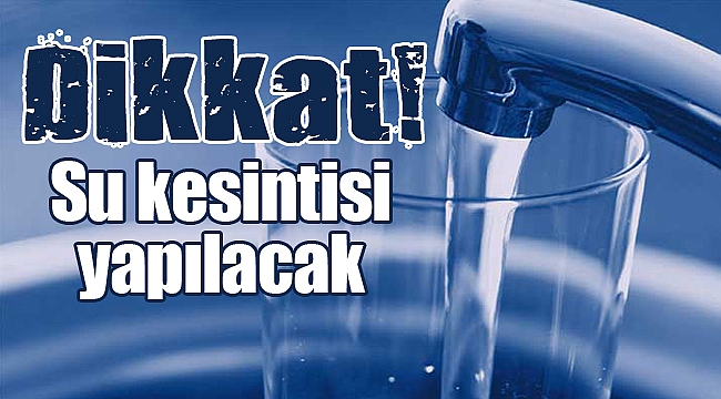 Gebze İSU Müdürlüğü su kesintisi yapılacağını açıkladı