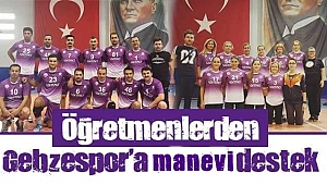 Gebzeli öğretmenlerden Gebzespor’a manevi destek