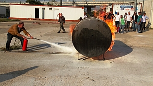 Gerçek alevlerle eğitim