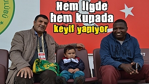 Sarı'nın keyfine diyecek yok