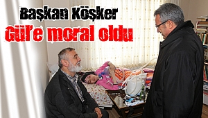 Başkan Köşker bedensel engelli Gül’ü ziyaret etti