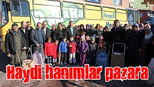 Darıcalı bayanlar pazara otobüs ile gidecek