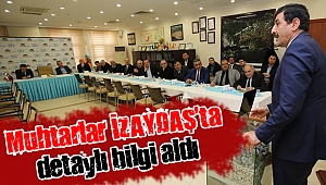 Dilovası ve Körfez muhtarları İZAYDAŞ’ta detaylı bilgi aldı