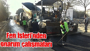 Fen İşleri çalışmalarına ara vermeden devam ediyor