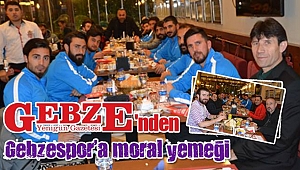 Gebzespor'a moral yemeği