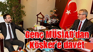 Genç MÜSİAD, Adnan Köşker’i makamında ziyaret etti