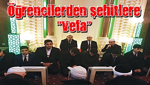 İmam hatip lisesi öğrencileri Şehitlere Vefa Programı’nda bir araya geldi