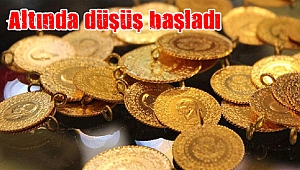 Altında düşüş başladı