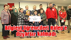 Bilgievi öğrencileri Halep’e duyarsız kalmadı