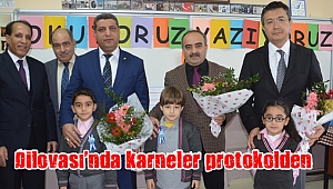 Dilovası’nda karneler protokolden
