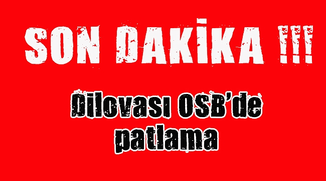 Dilovası OSB'de korkutan patlama