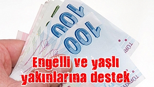 Engelli ve yaşlı yakınlarına destek