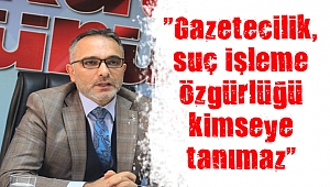 “Gazetecilik, suç işleme özgürlüğü kimseye tanımaz”