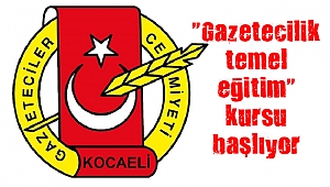 “Gazetecilik temel eğitim” kursu başlıyor
