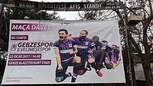 Gebze Belediyesi’nden afiş jesti