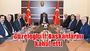 Güzeloğlu İl Başkanlarını Makamında kabul etti