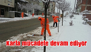 Karla mücadele çalışmaları aralıksız devam ediyor