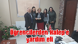 Öğrencilerden Halep’e yardım eli