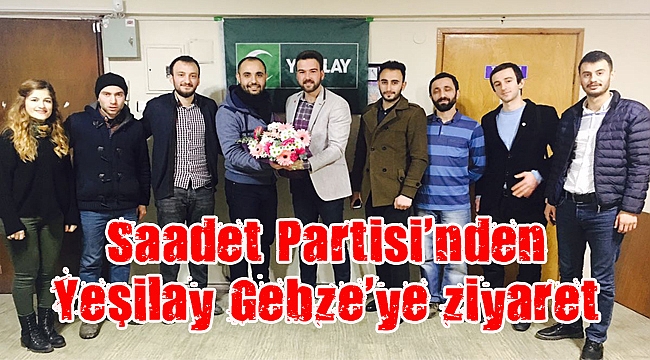Saadet Partisi’nden, Yeşilay Gebze’ye tebrik ziyareti