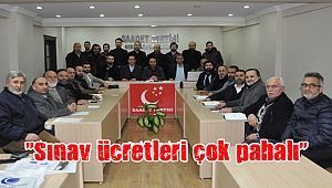 "Sınav ücretleri çok pahalı"