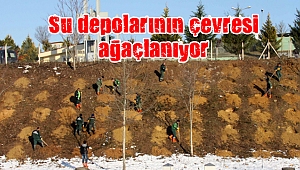 Su depolarının çevresi ağaçlanıyor