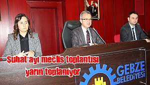 Şubat ayı meclis toplantısı yarın toplanıyor
