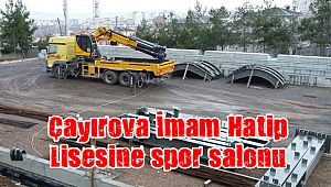 Çayırova İmam Hatip Lisesine spor salonu