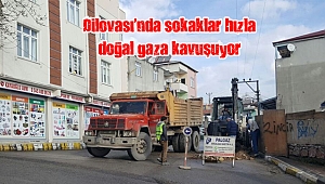 Dilovası’nda sokaklar hızla doğal gaza kavuşuyor