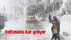 Haftasonu kar geliyor