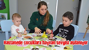 Hastanede çocuklara hayvan sevgisi aşılanıyor