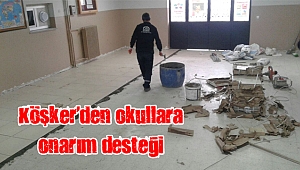 Köşker’den okullara onarım desteği