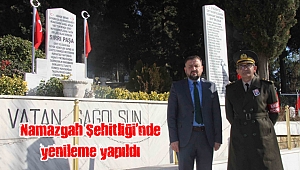 Namazgah Şehitliği’nde yenileme yapıldı